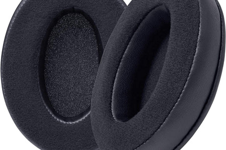 Wicked Cushions Velour Replacement Earpads for ATH M50X - Compatible with ATH M40X / M50XBT / Hyperx Cloud 1 & 2 / Steelseries Arctis 3/5 / 7 / 9X & Pro/Stealth 600 & More (Black)