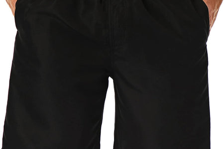 Mens Swim Trunks Long, Quick Dry Boardshorts, 9 Inches Inseam Bathing Suits with Mesh Lining