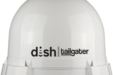DT4450 DISH Tailgater Bundle - Portable/Roof Mountable Satellite TV Antenna and DISH Wally HD Receiver , White , Western & Eastern Arc Satellites